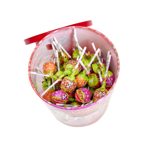 Gumy Lollipop with Chewing Gum inside, 22g