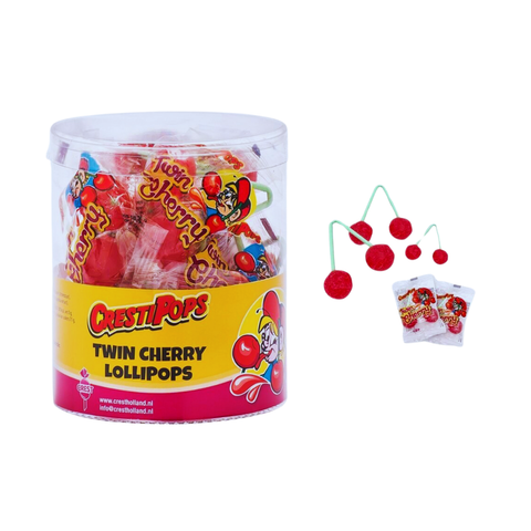 Cherry Twins lollipops, 13.5g