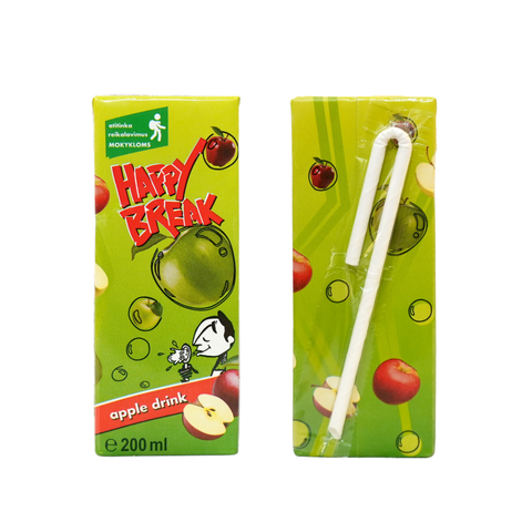Happy Break apple juice drink, 200ml