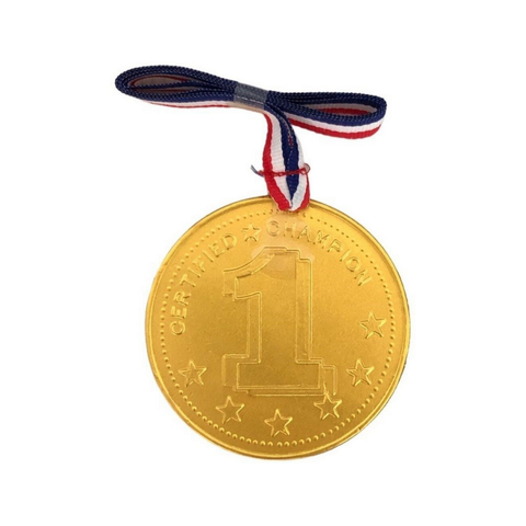 Chocolate No.1 gold medals 20g, with ribbon