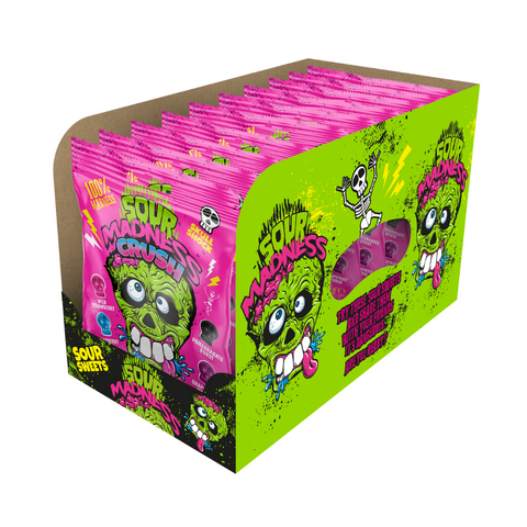 Caramel Sour Madness Crush very sour, skull-shaped, 60g