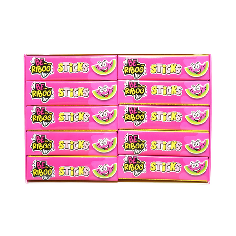Beriboo Sticks, Strawberry flavor, chewing gum strips, 13g