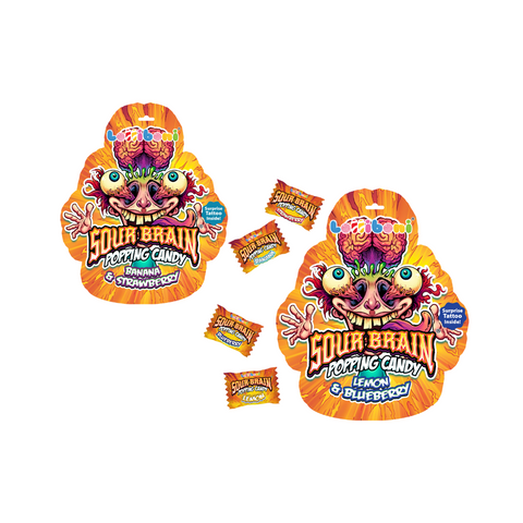 Sour Brain lemon and blueberry popsicles, 18g
