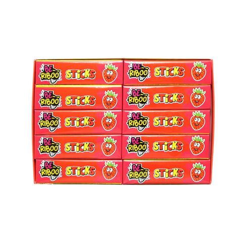 Beriboo Sticks, Watermelon Flavor, Chewing Gum Strips, 13g