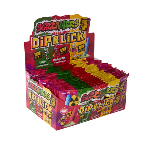 Zed Screamers Dip &amp; Lick 3 flavors, 40g
