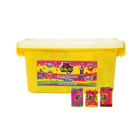 Beriboo Chewing Gum Watermelon, Cola and Strawberry flavors with tattoo 2.8g