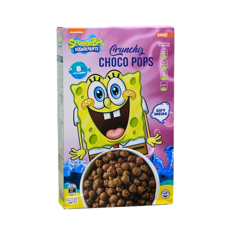 SpongeBob Choco Pops Breakfast cereal, cocoa balls, 375g