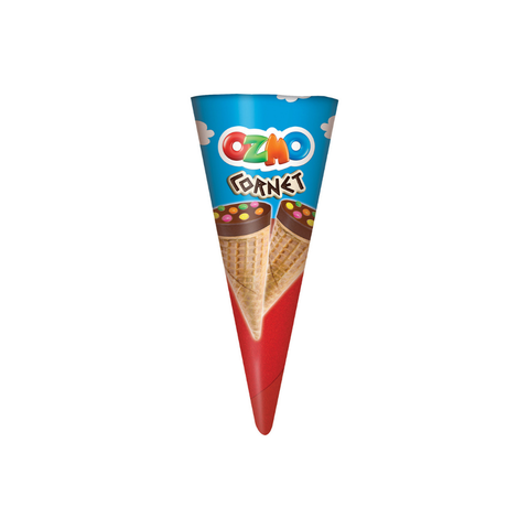 Ozmo Cornet waffle cone with cream, 25g
