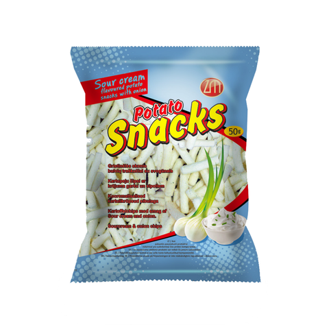 Zm Snacks sour cream and onion flavor, 50g