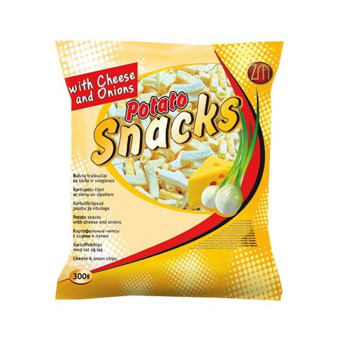 Zm Snacks cheese and onion flavor, 300g