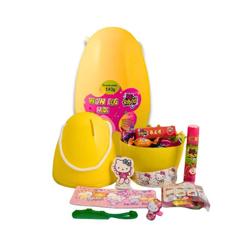 Kiaušinis taupyklė 20cm Beriboo Wow Midi su 143g saldainių ir siurprizu