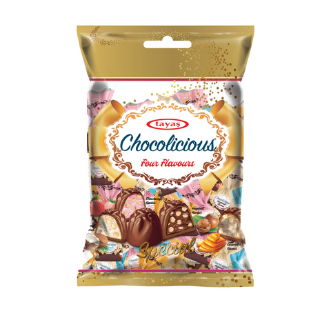 Chocolicious Chocolate sweets, 1kg mix, with 4 flavors of fillings
