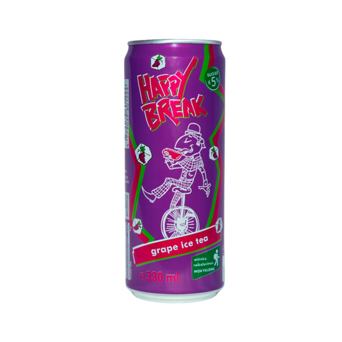 Happy Break grape, tea flavored drink, 330ml