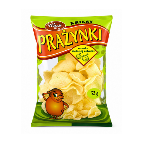 Kriksy Prazynki 32g žalių svogūnų skonio