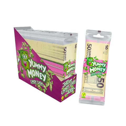 Yummy Money strawberry and vanilla flavors, 8g