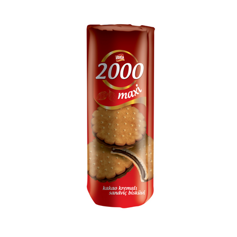 Bifa 2000 maxi with cocoa flavored cream, 500g 