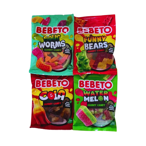Bebeto gummy bears mix, 4 varieties