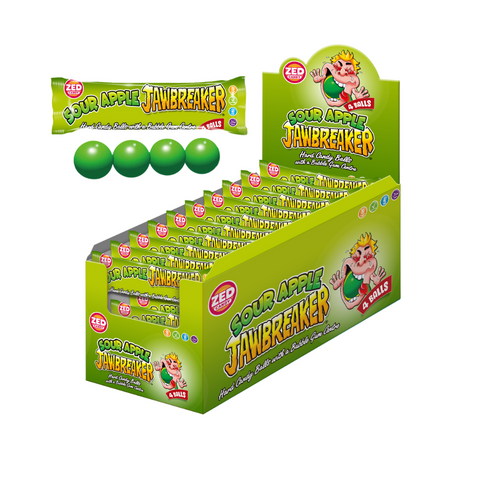 Zed Jawbreaker, 4 sour balls, 33g