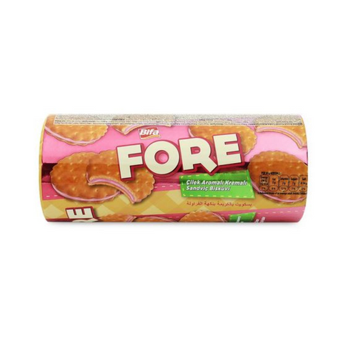Fore biscuits with strawberry cream, 160g