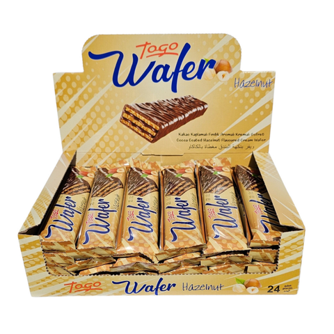 Togo Wafer vafliniai, lazdyno riešutų skonio, 30g