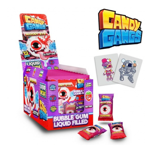 Candy Gangs Bloody Eye 40g su skystu įdaru ir tauiruotėmis