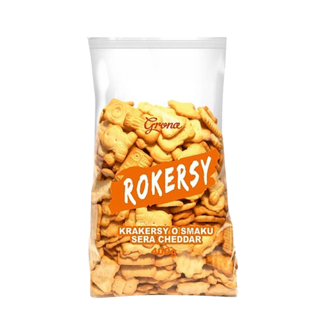 Grona Rokersy čederio sūrio skonio sausainiai,  0,4kg