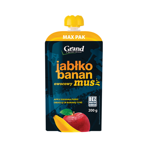 Tyrelė Grand bananų, obuolių, 200g