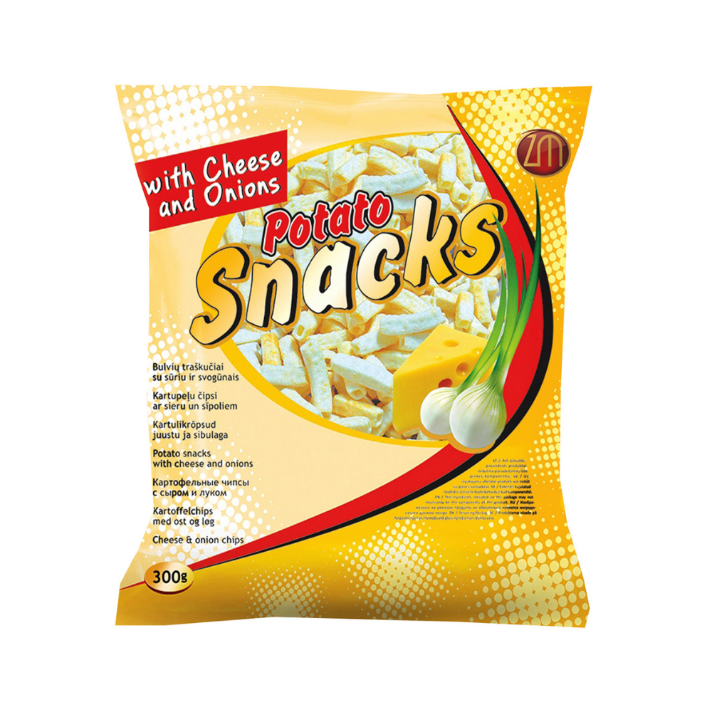 Zm Snacks siera un sīpolu garša, 300g
