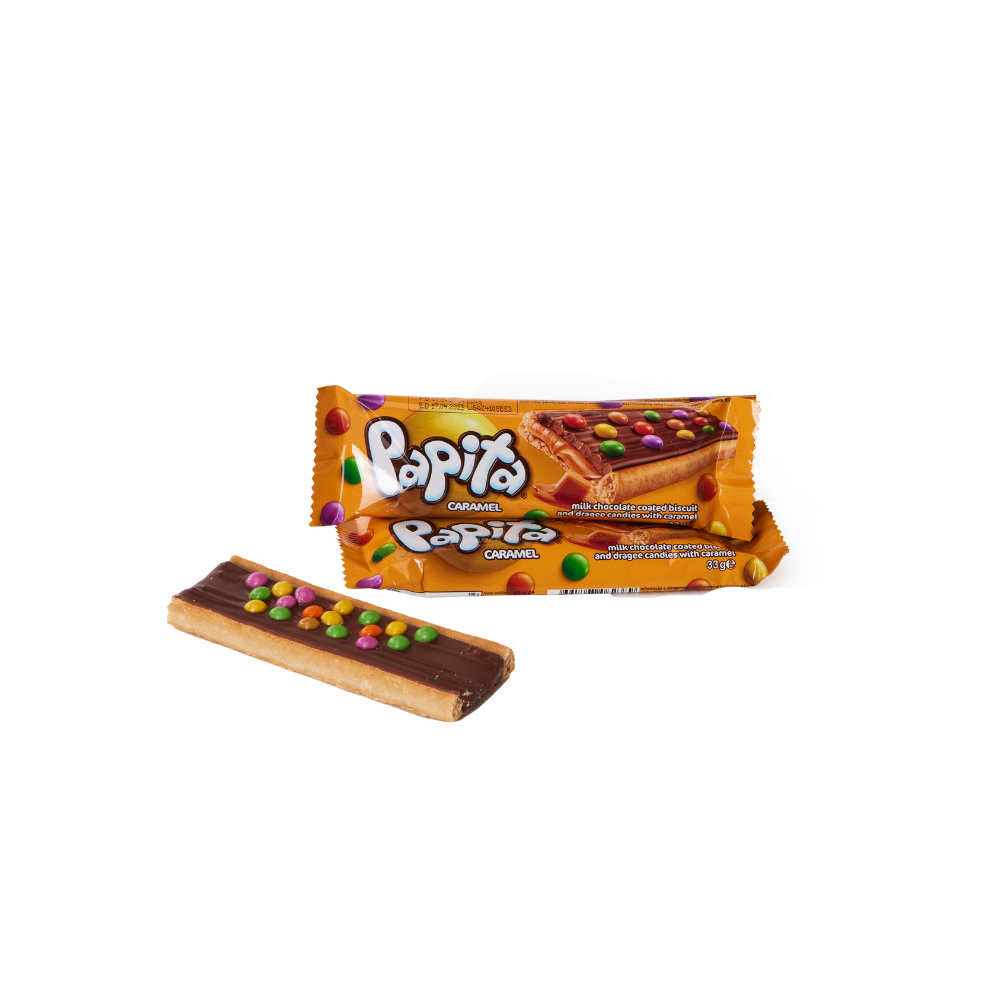 Papita Caramel Batonėlis, 33g