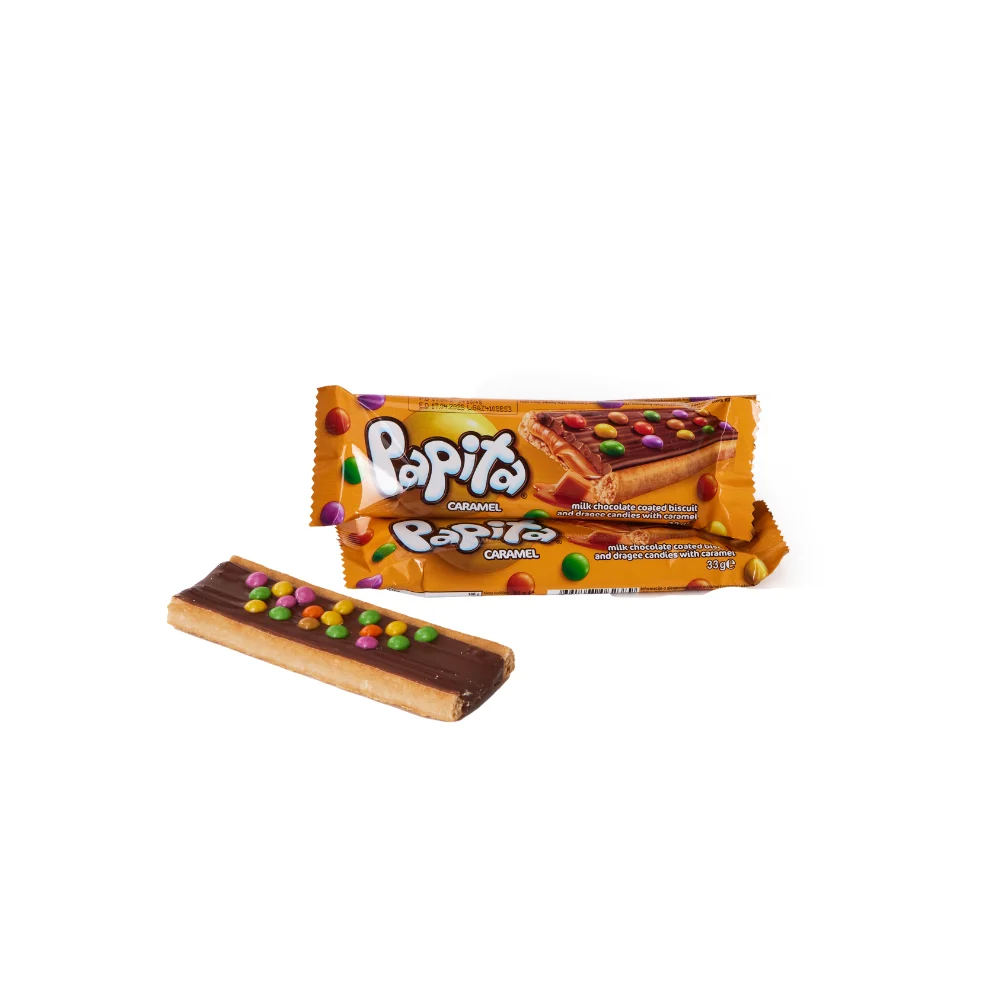 Papita Caramel Batonėlis, 33g