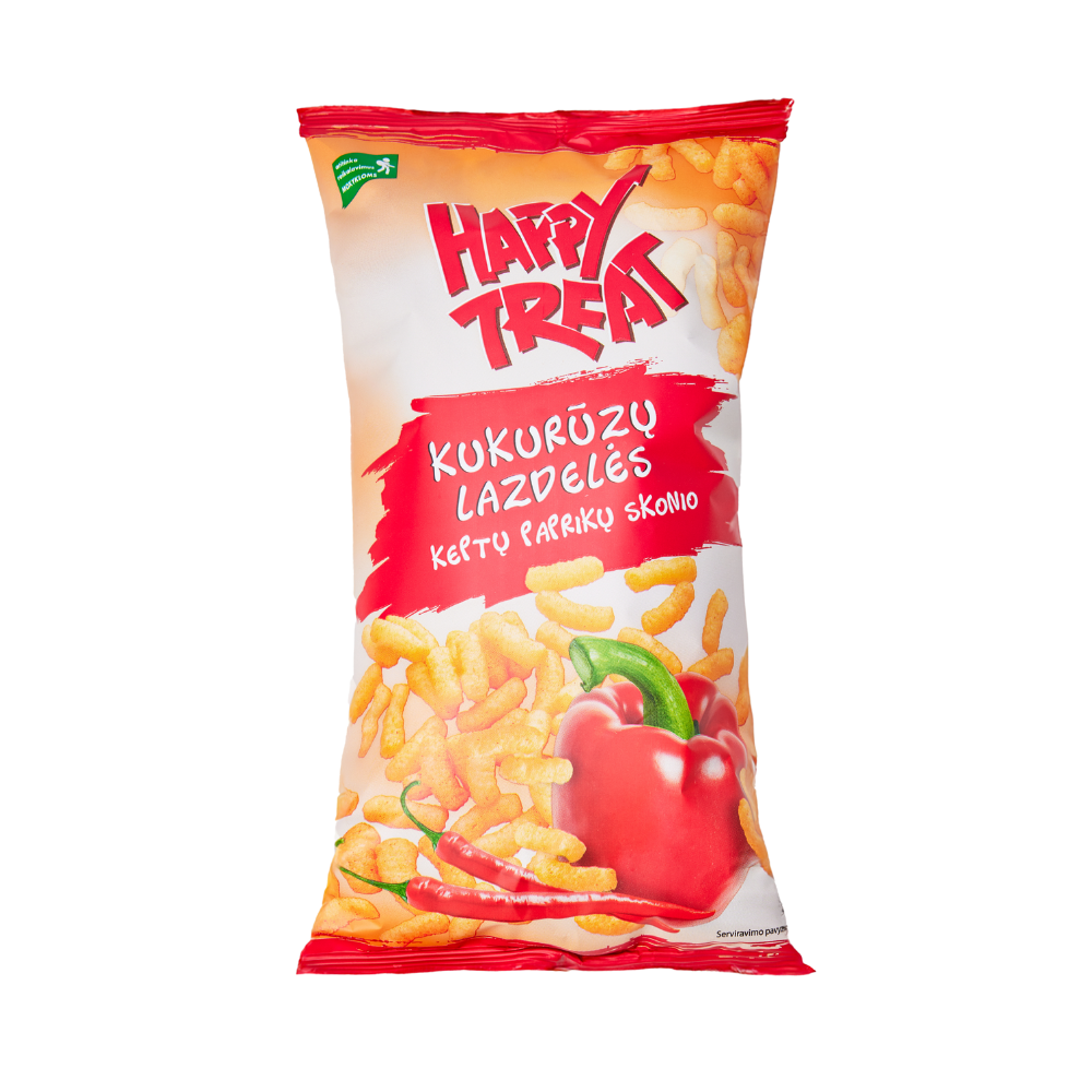 Happy Treat kukurūzų lazdelės keptų paprikų skonio,  60g