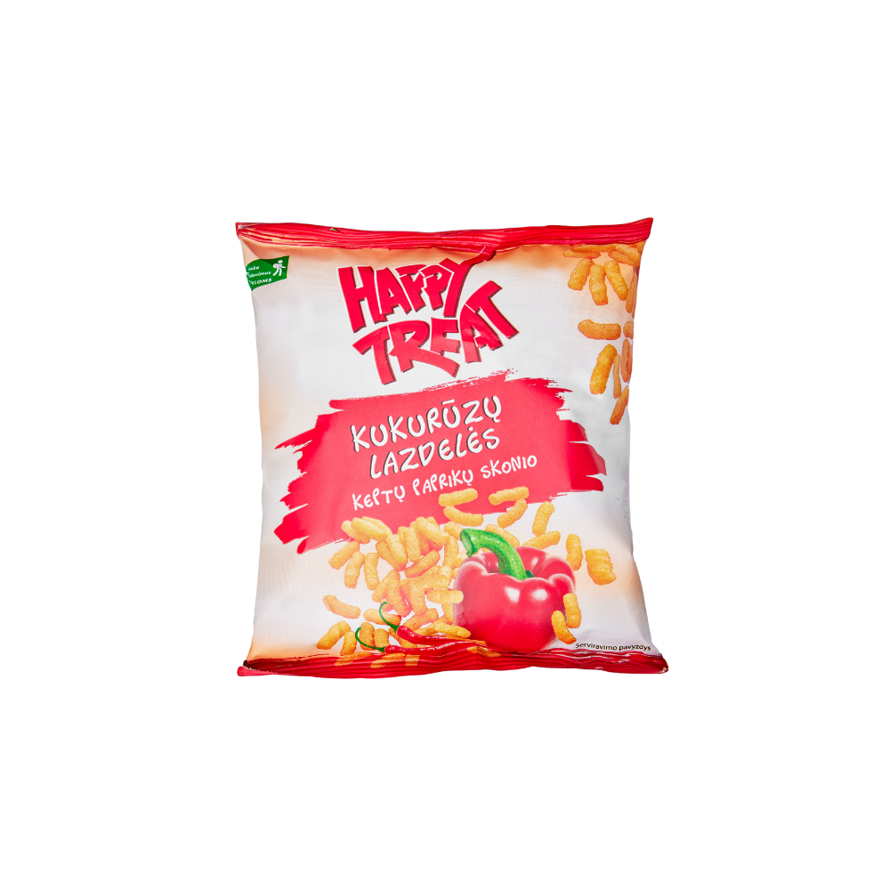 Happy Treat Kukurūzų lazdelės keptų paprikų skonio, 18g