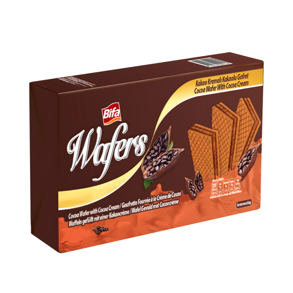Bifa wafers with cocoa flavored cream, 400g
