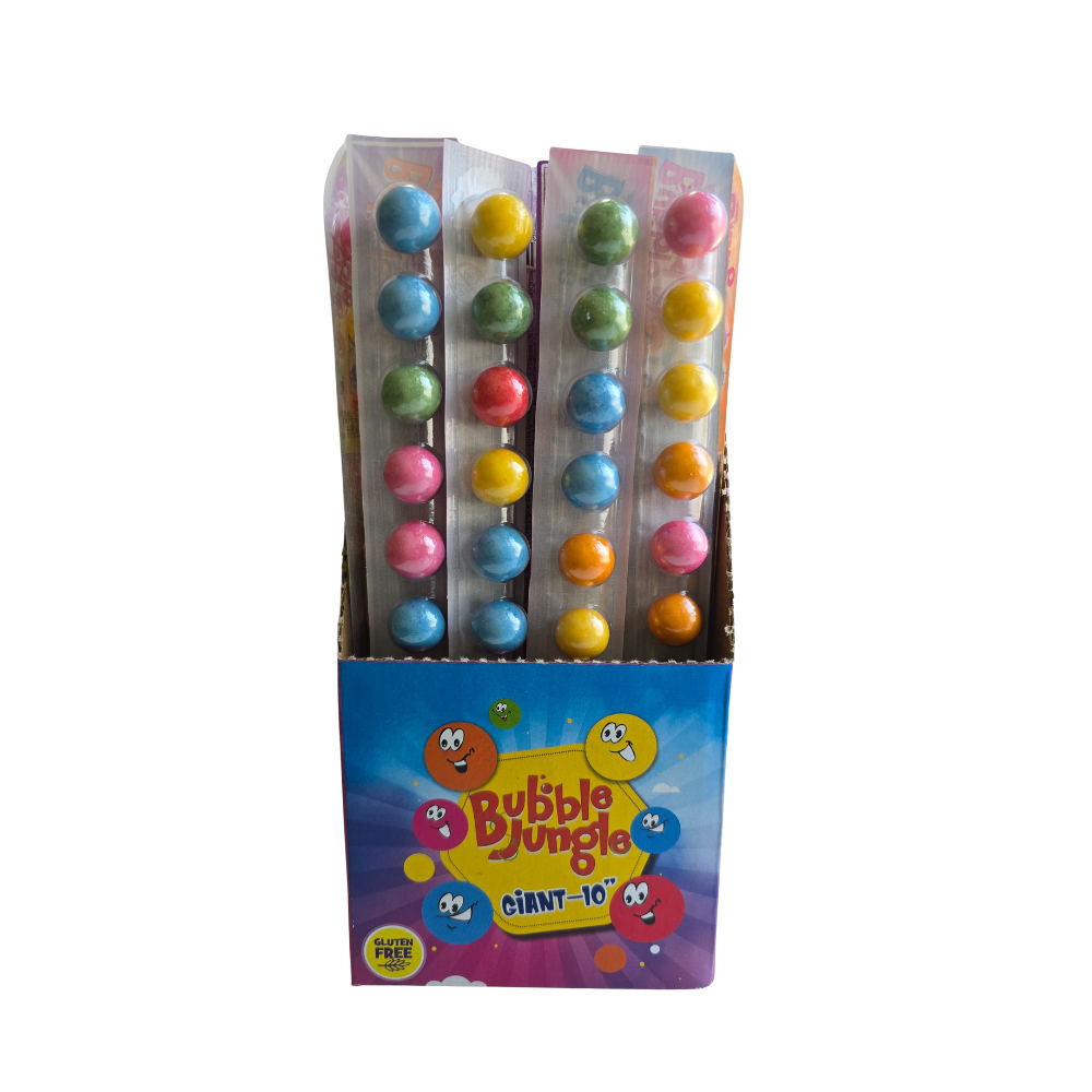 Bubble Jungle spalvoti 10 rutuliukų kramtomosios gumos, 20g