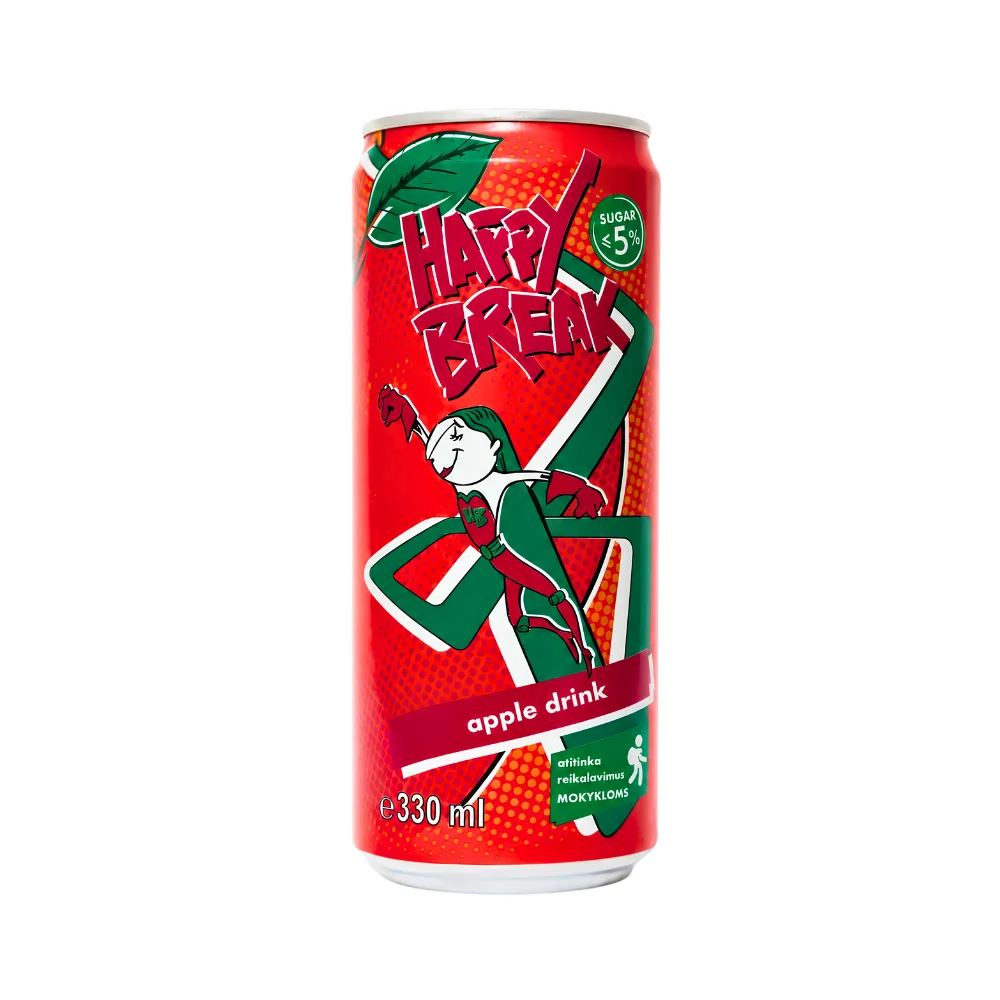 Happy Break 330ml obuolių skonio