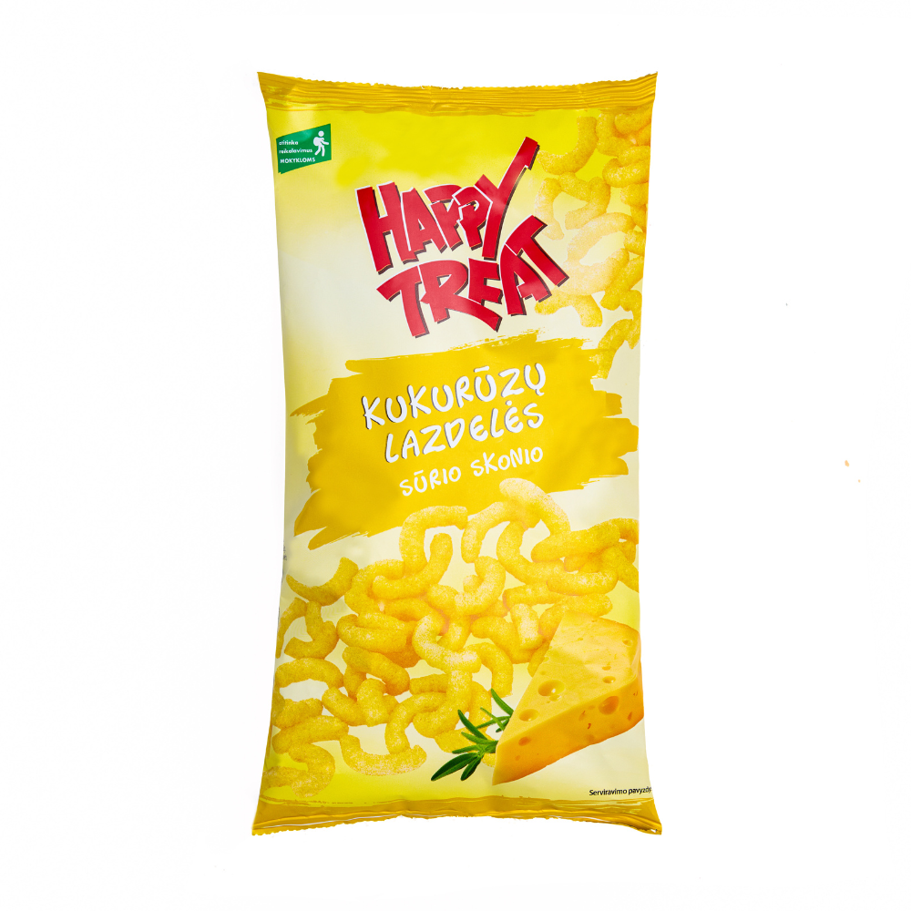 Happy Treat kukurūzų lazdelės sūrio skonio,  60g